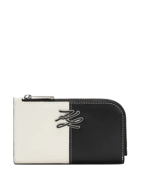 Karl Lagerfeld K/Autograph curved bi-fold wallet