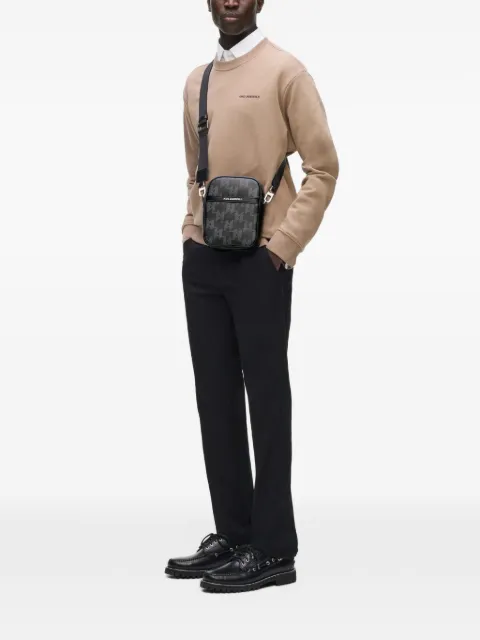 Karl Lagerfeld monogram-canvas crossbody bag