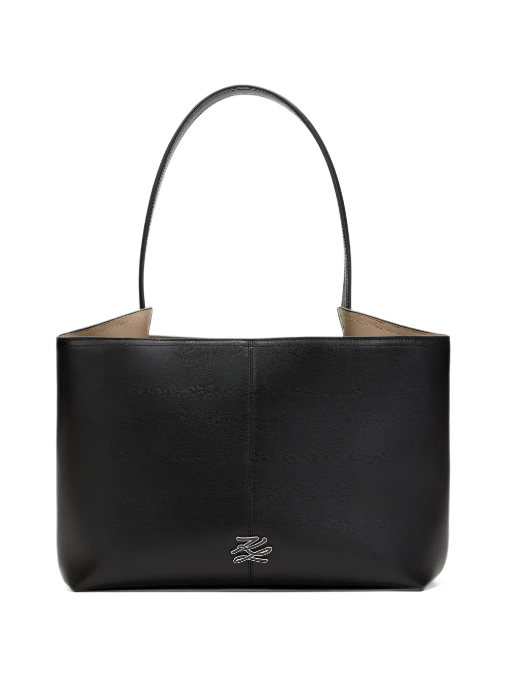 Karl Lagerfeld K/Autograph enamel tote bag - Nero