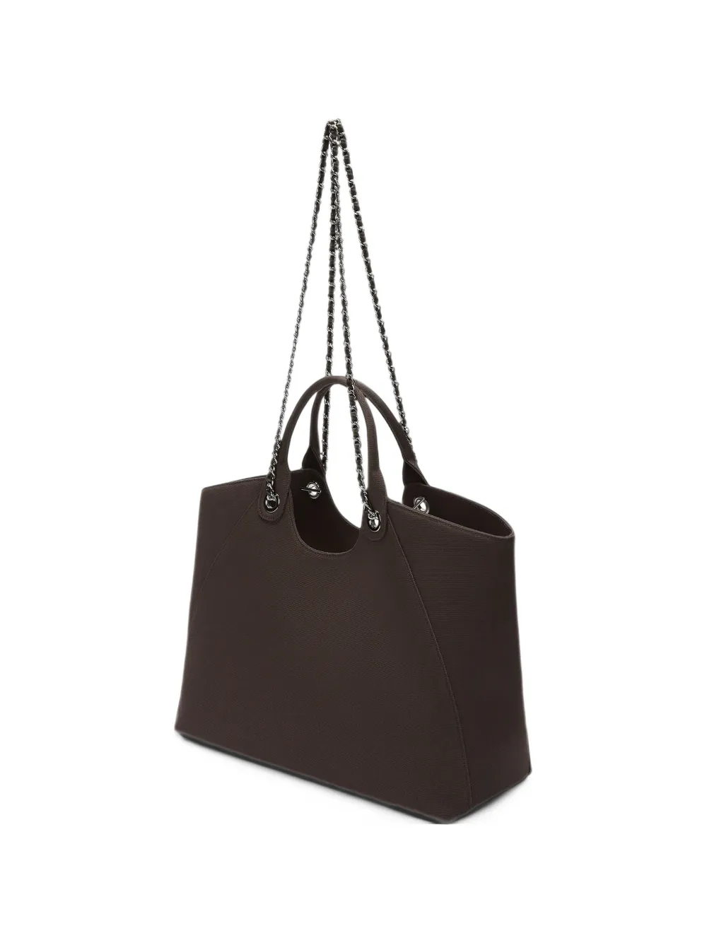 Karl Lagerfeld Rue St-Guillaume chain shooper bag - Marrone