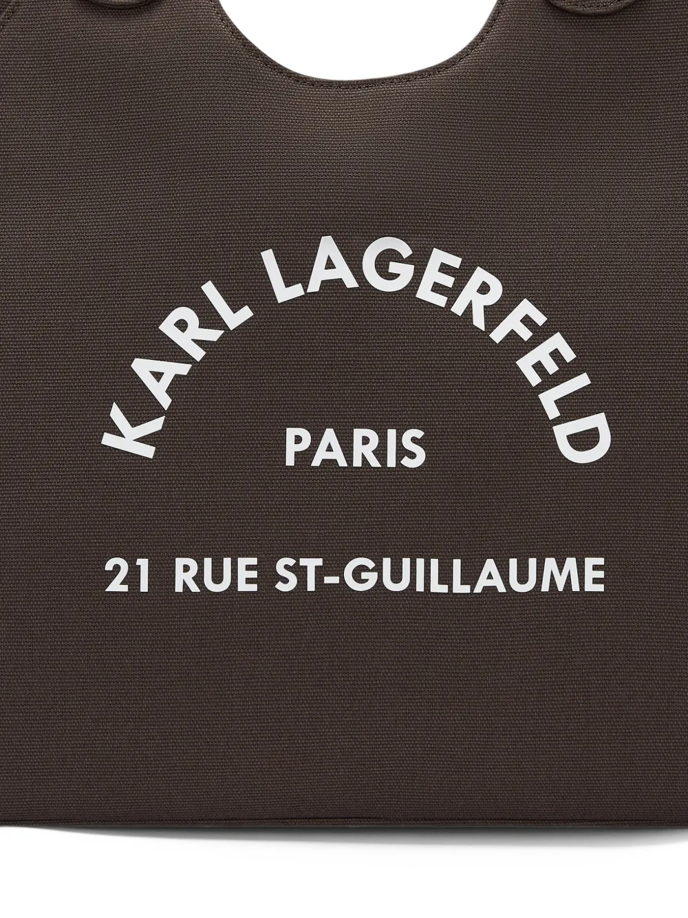 Karl Lagerfeld Rue St-Guillaume chain shooper bag Bruin