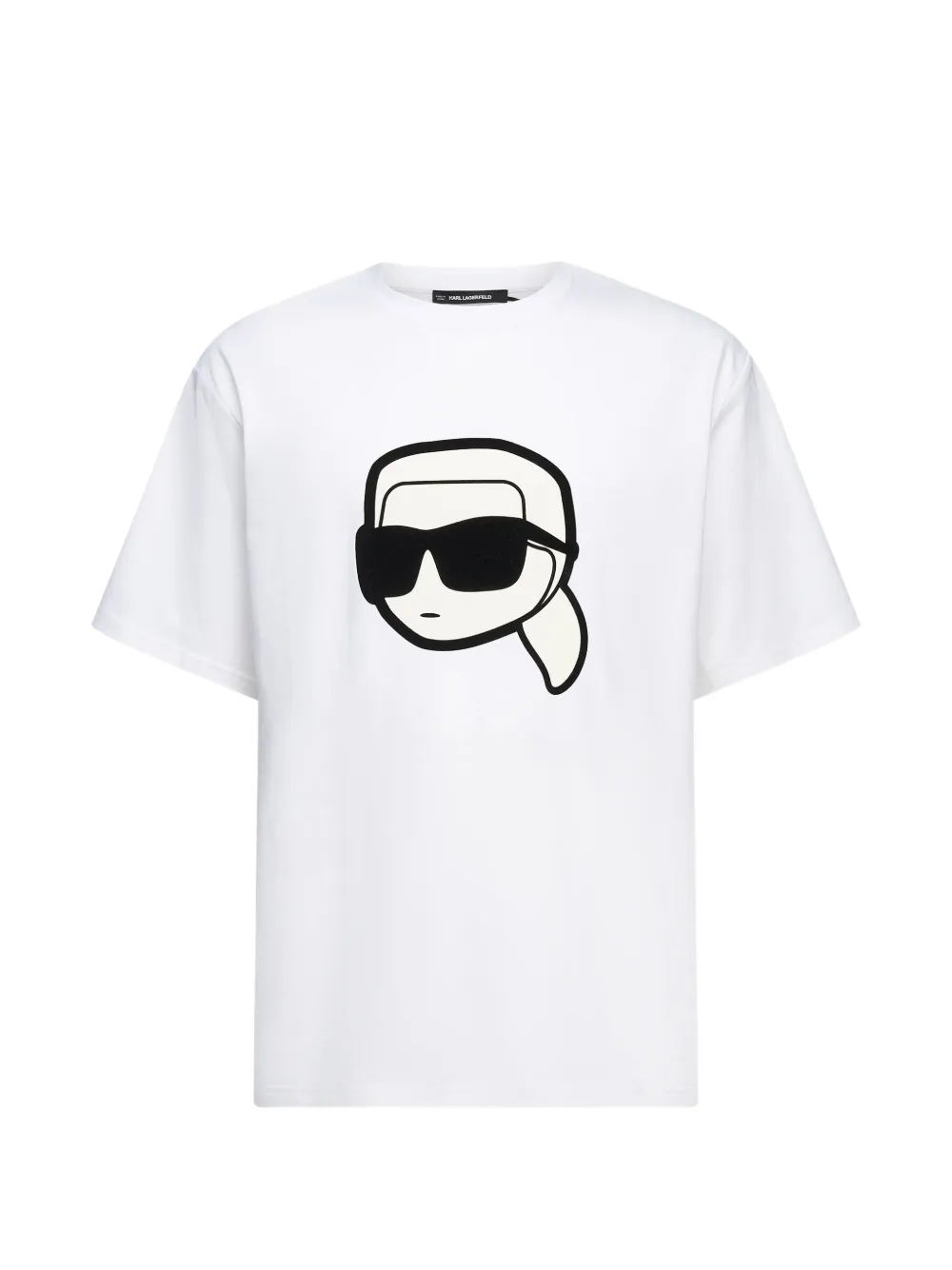 Karl Lagerfeld large Ikon T-shirt Wit