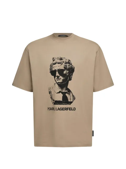Karl Lagerfeld Rome statue T-shirt