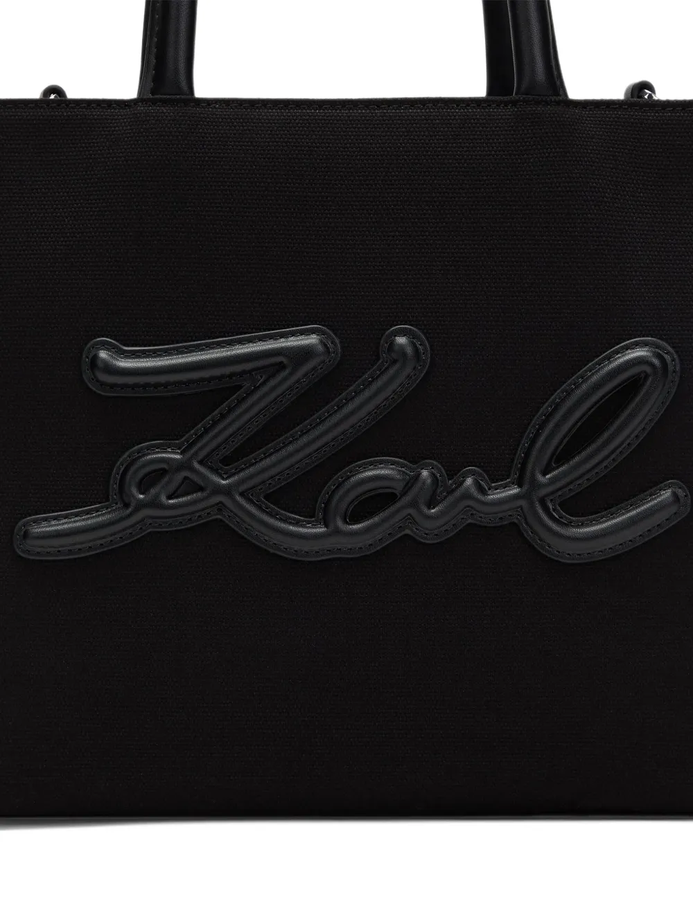 Karl Lagerfeld K Signature logo-detail tote bag Zwart