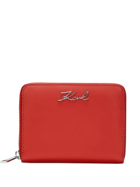 Karl Lagerfeld medium K/Signature leather wallet