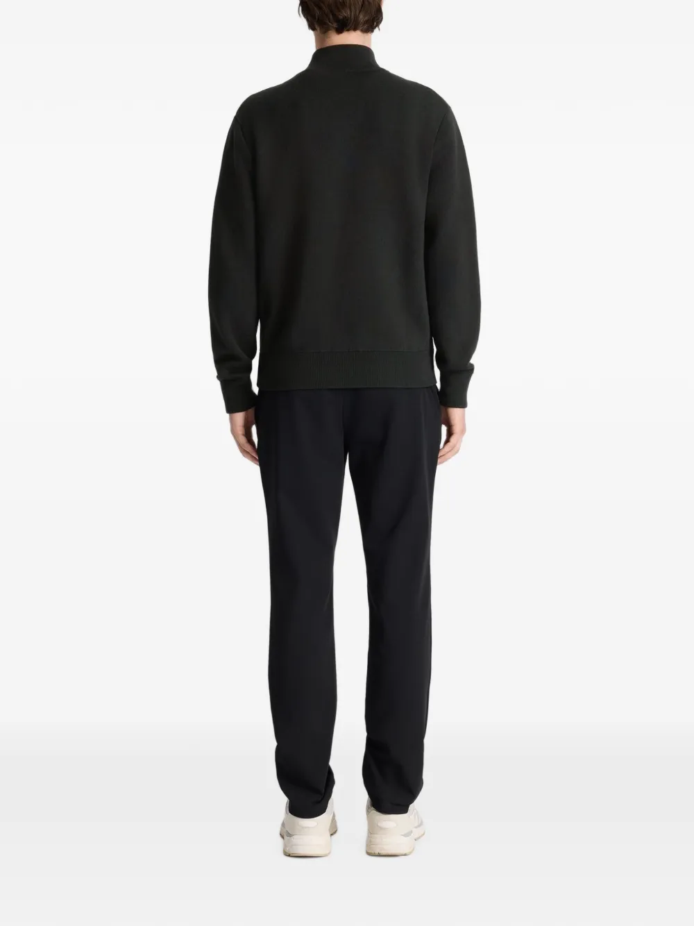 Fusalp zip-up logo-patch jacket Zwart