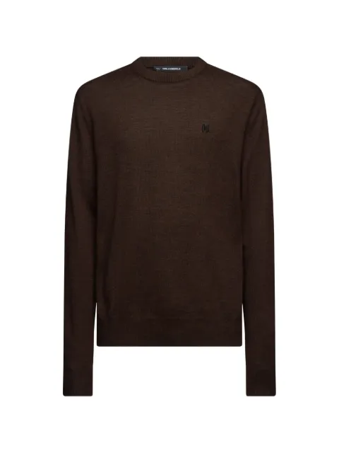 Karl Lagerfeld Merino wool crew-neck sweater