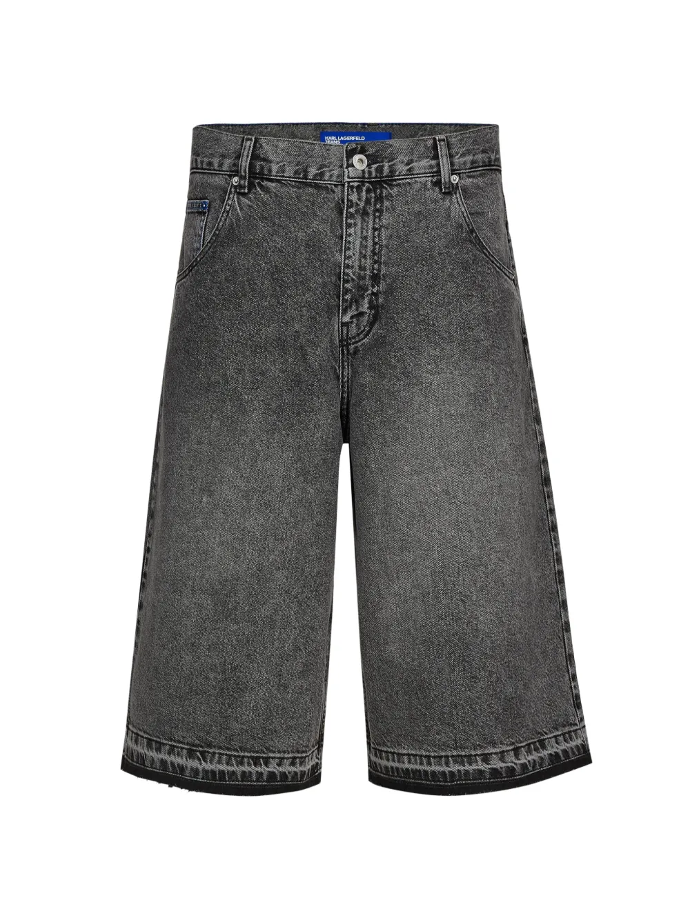 Karl Lagerfeld Jeans acid-wash denim shorts Grijs
