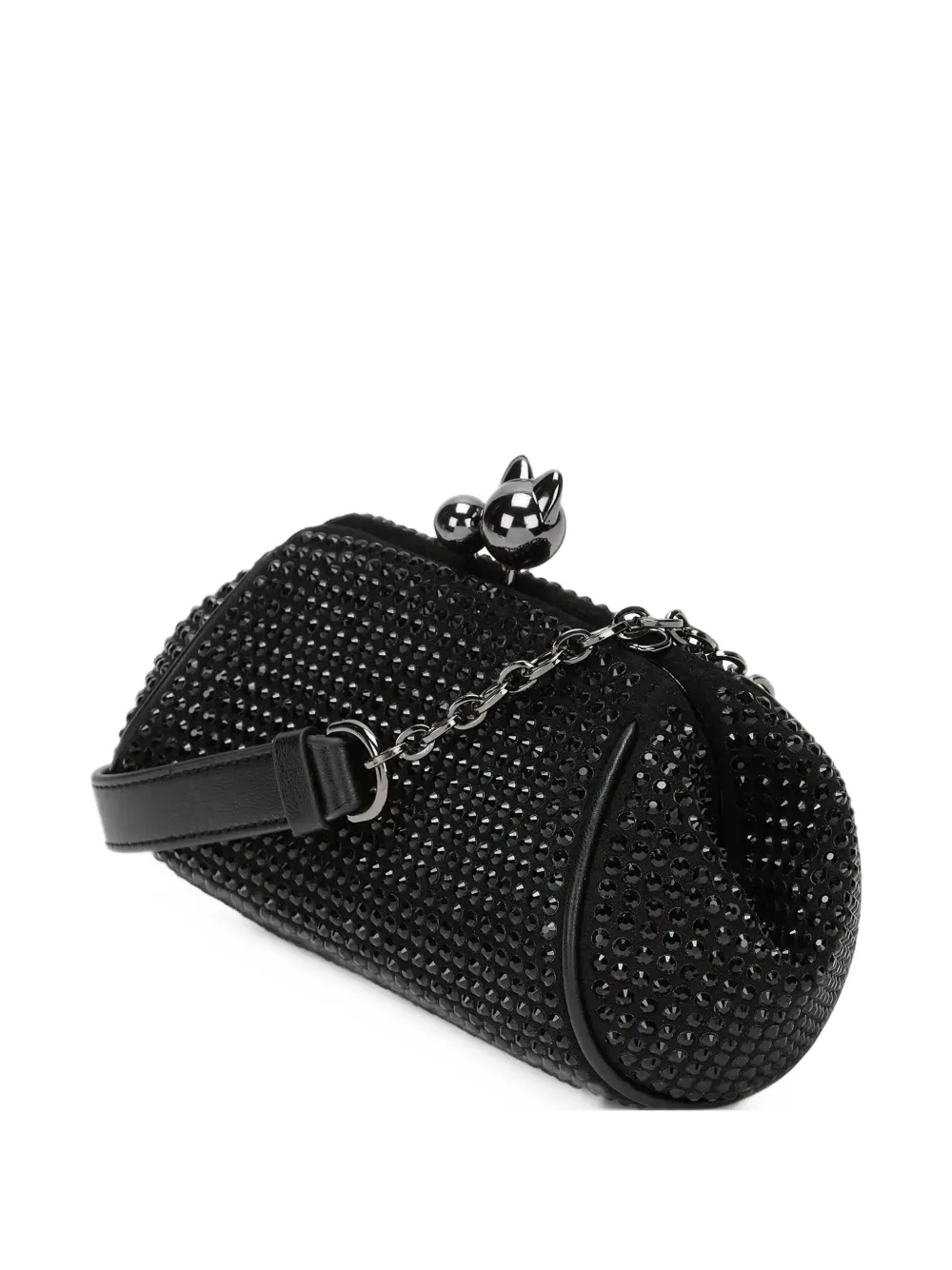 Karl Lagerfeld K Bisous crossbodytas met stras Zwart