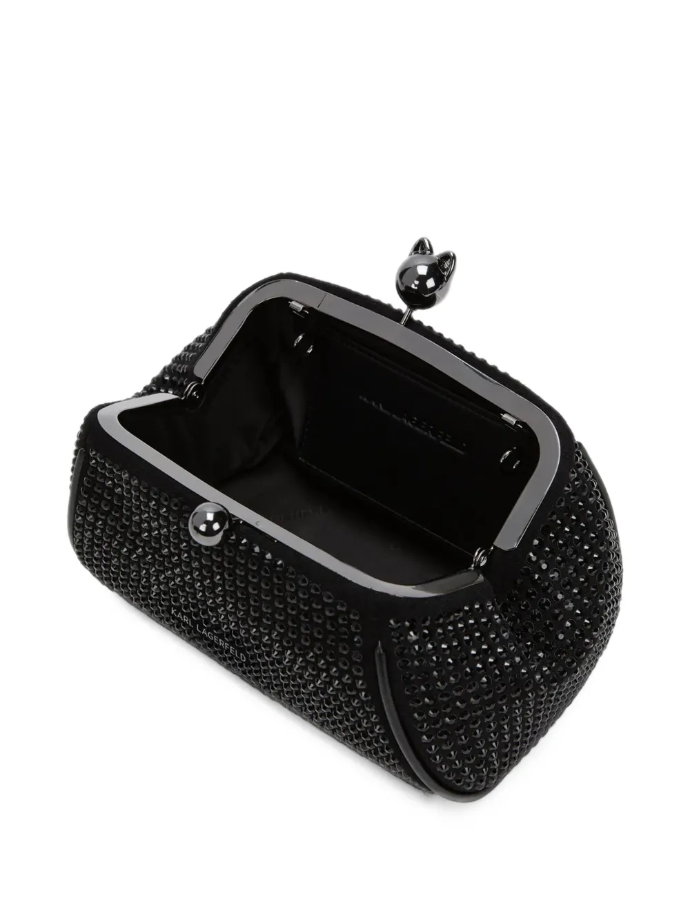 Karl Lagerfeld K Bisous crossbodytas met stras Zwart