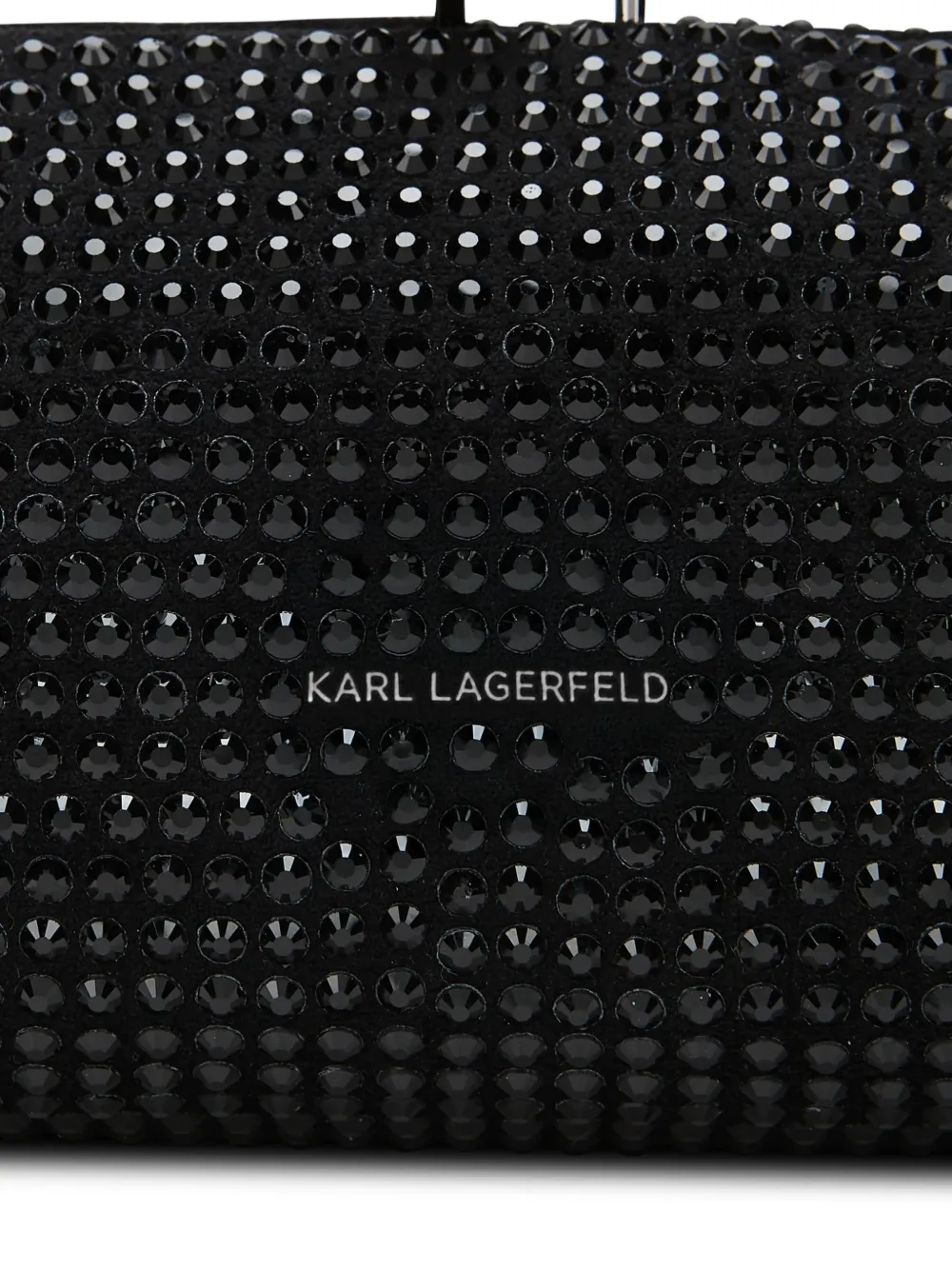 Karl Lagerfeld K Bisous crossbodytas met stras Zwart