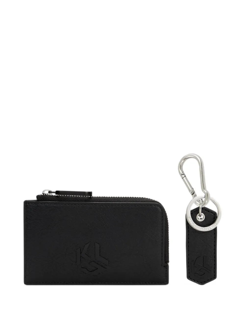 Karl Lagerfeld Jeans Set portacarte e portachiavi con monogramma - Nero