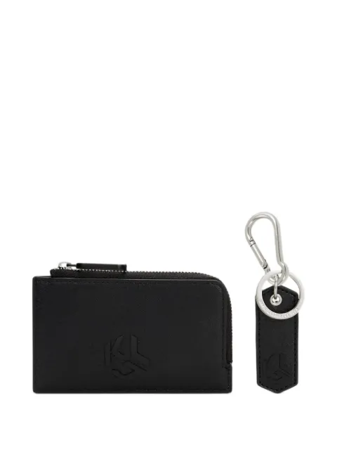 Karl Lagerfeld Jeans Monogram cardholder and keychain gift set