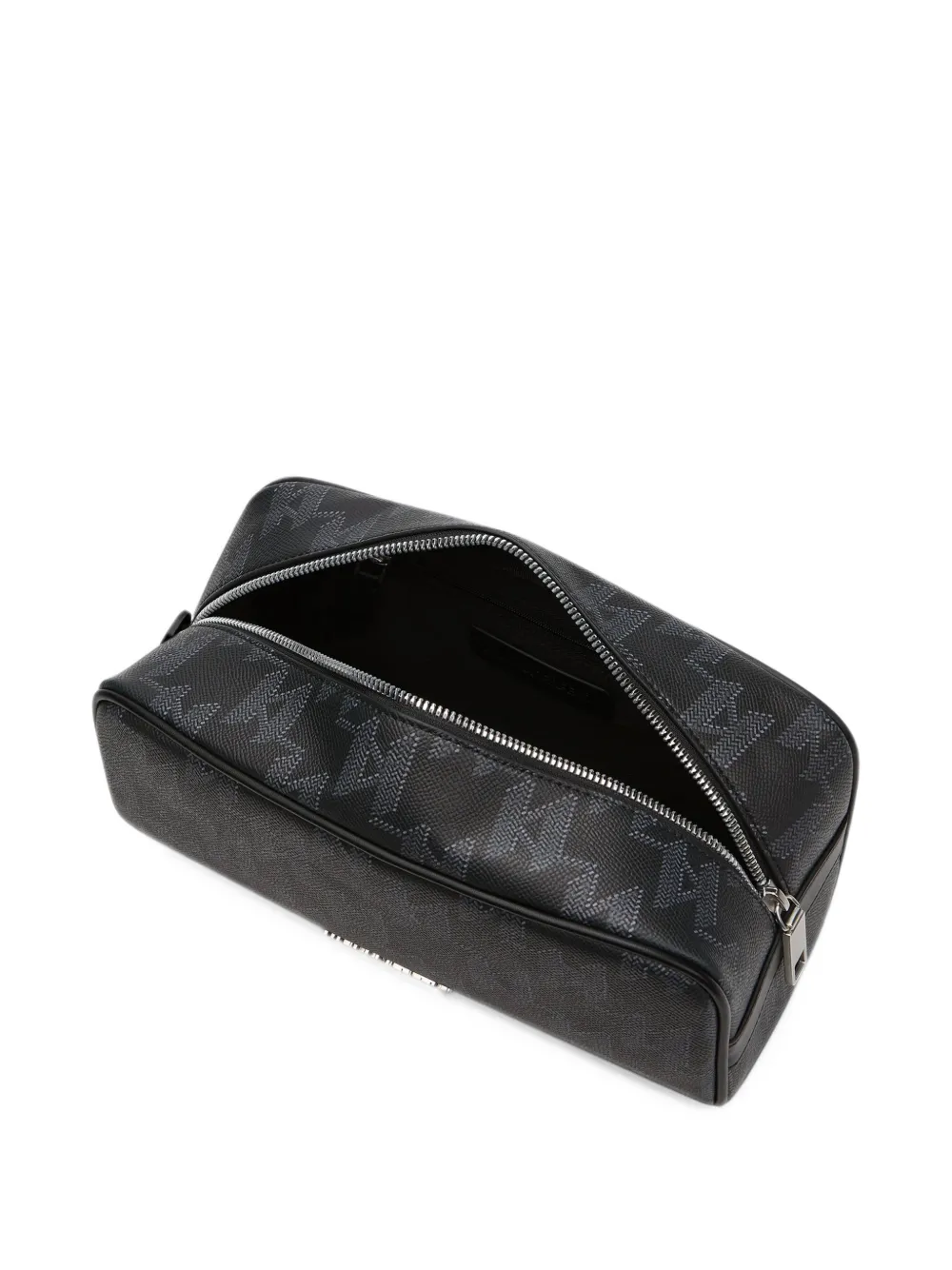 Karl Lagerfeld monogram canvas washbag Zwart