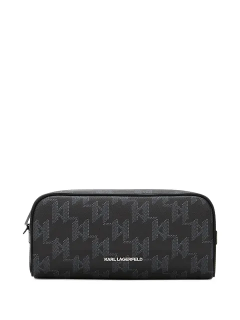 Karl Lagerfeld monogram canvas washbag