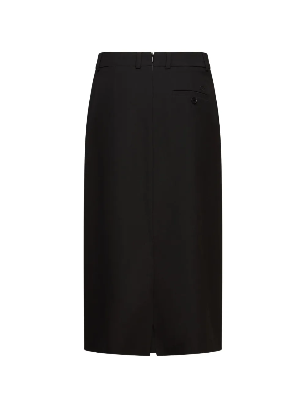 Karl Lagerfeld button-embellished wrap skirt Zwart
