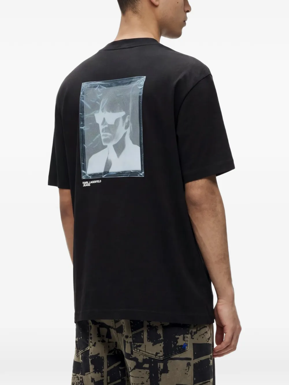 Karl Lagerfeld Jeans Karl print T-shirt Zwart