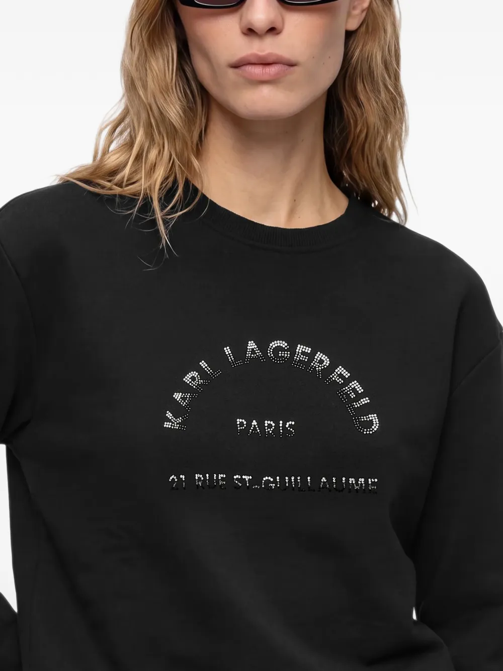 Karl Lagerfeld Rue St-Guillaume sweatshirt Zwart