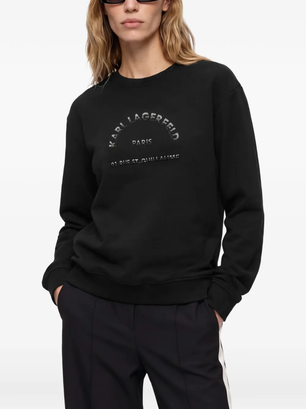 Karl Lagerfeld Rue St-Guillaume sweatshirt Zwart