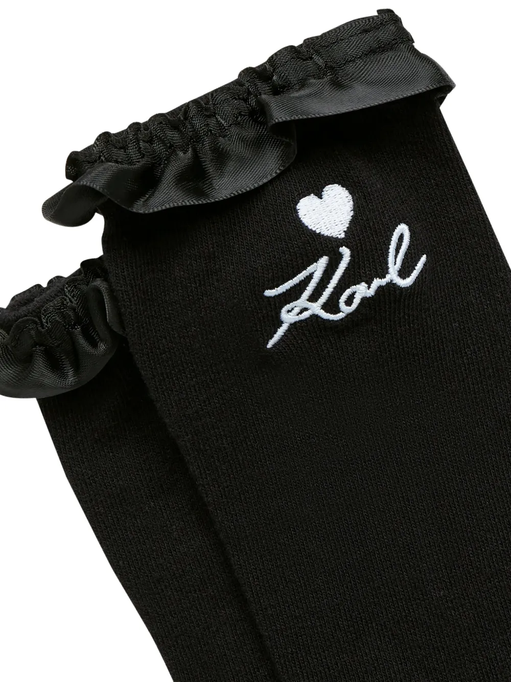 Karl Lagerfeld logo-embroidered socks (set of two) Wit