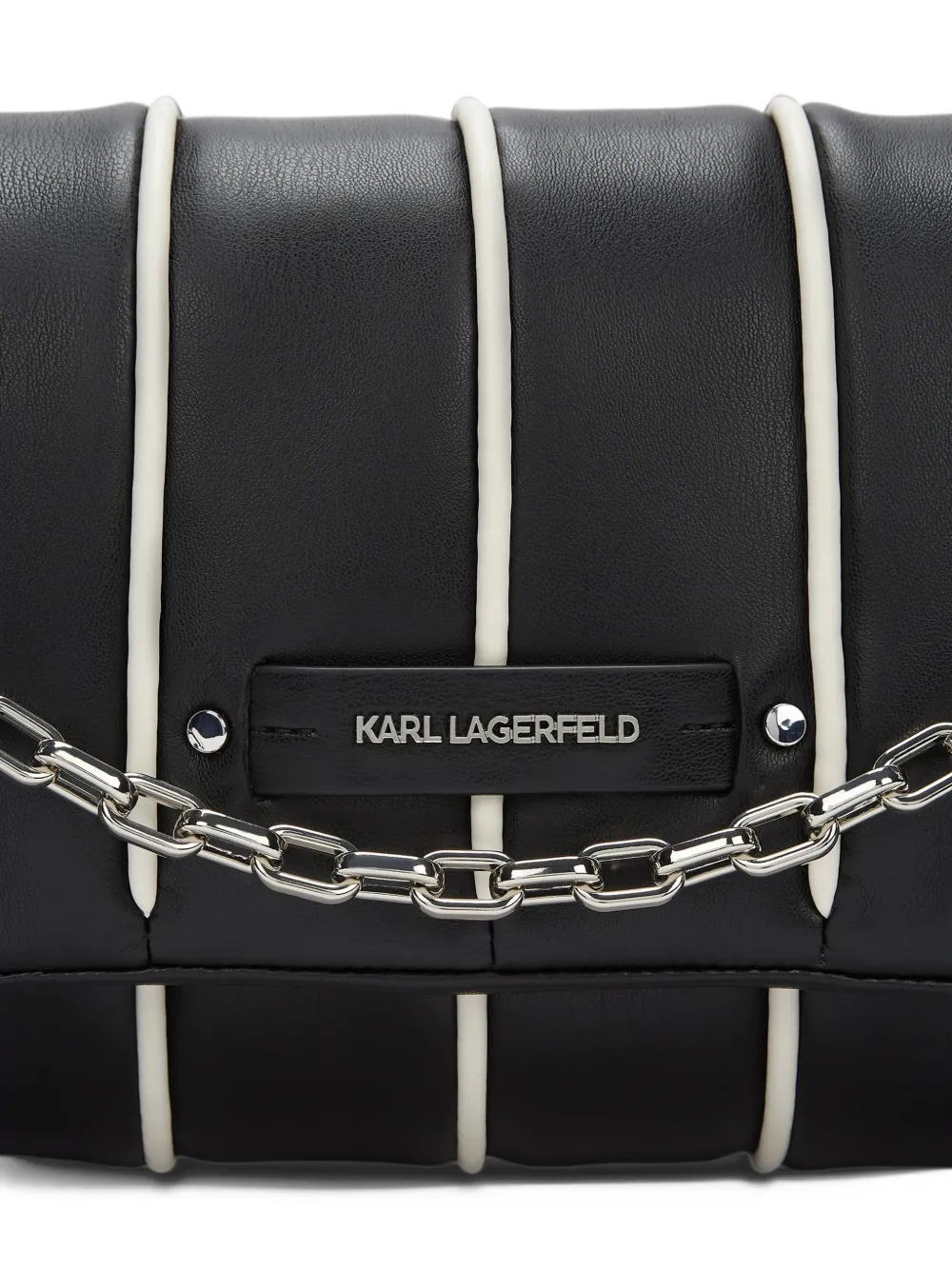 Karl Lagerfeld K Axis schoudertas met contrasterende afwerking Zwart