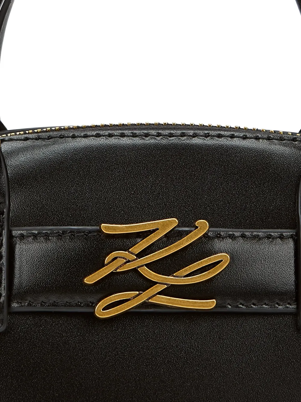 Karl Lagerfeld K Autograph bowling tote bag Zwart