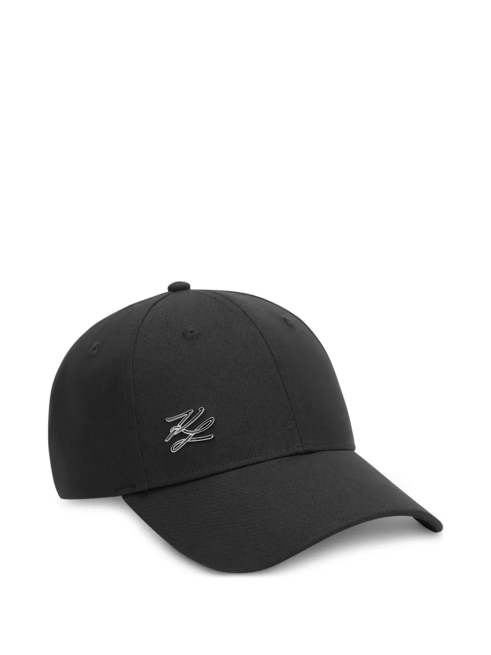 Karl Lagerfeld K Autograph logo-plaque cap Zwart
