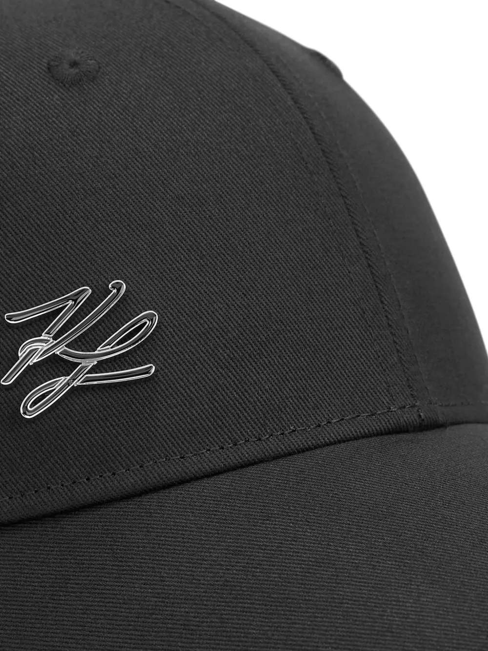 Karl Lagerfeld K Autograph logo-plaque cap Zwart