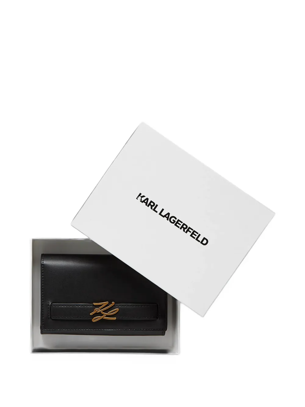Karl Lagerfeld K Autograph flap wallet Zwart