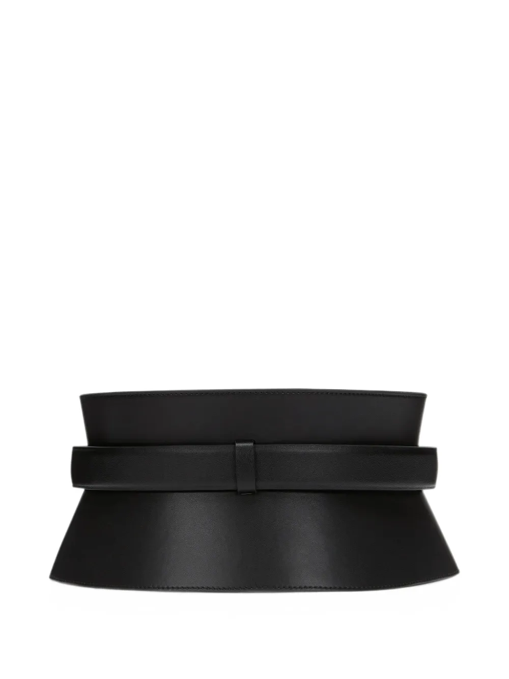 Karl Lagerfeld flap-pocket corset belt Zwart