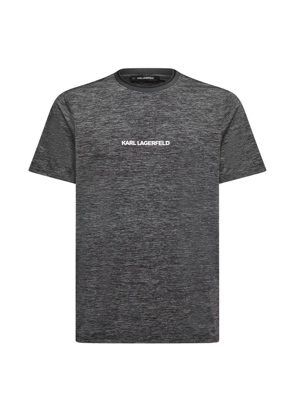 Karl Lagerfeld T-shirt mélange con stampa - Grigio