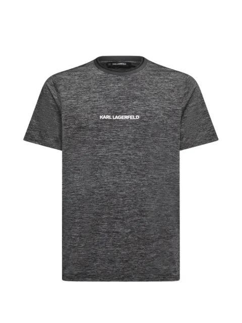 Karl Lagerfeld logo-print melange T-shirt