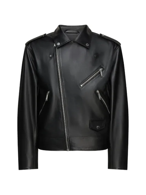 Karl Lagerfeld leather biker jacket