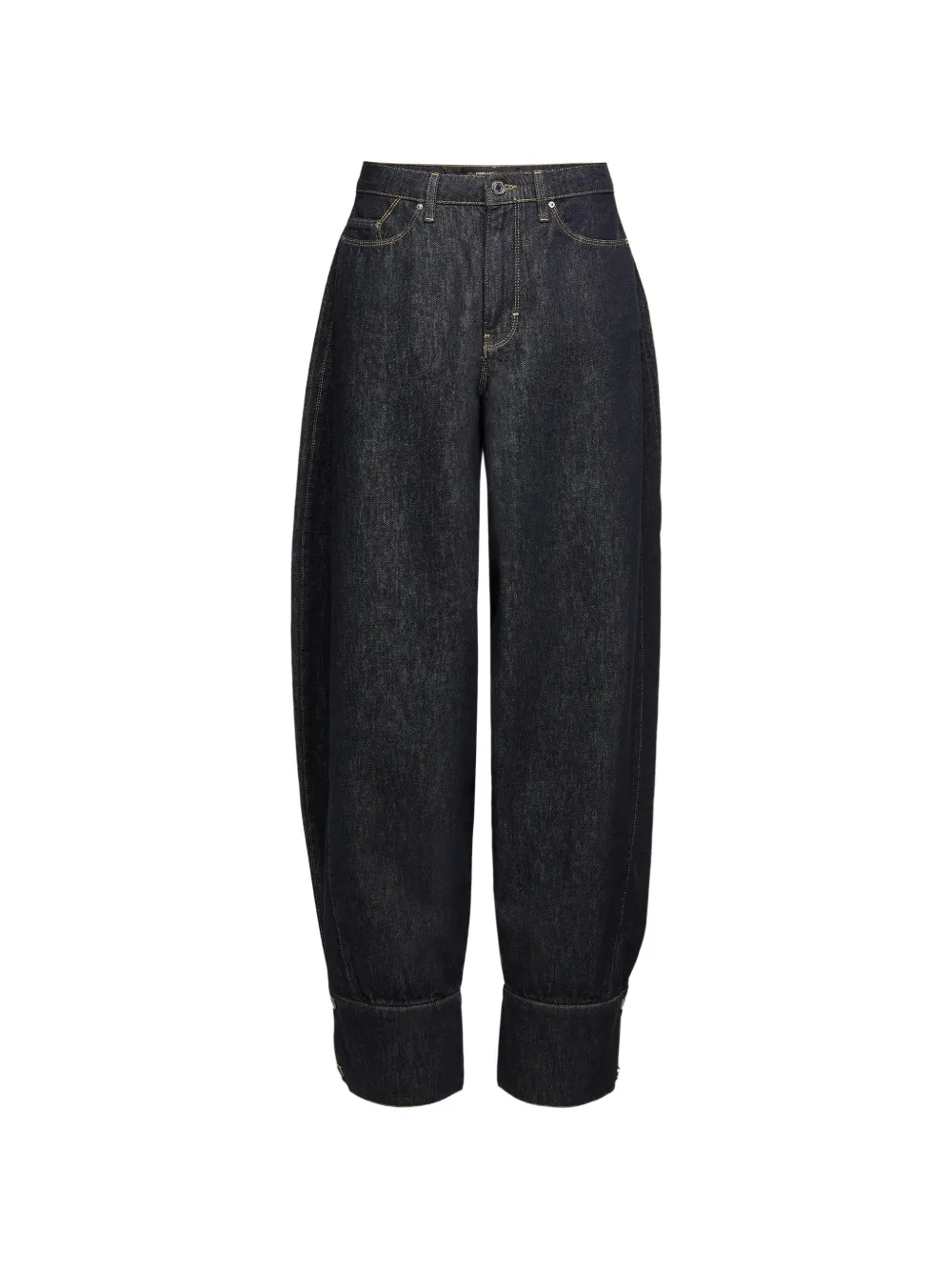 Karl Lagerfeld cuff-detail wide-leg jeans - Blau