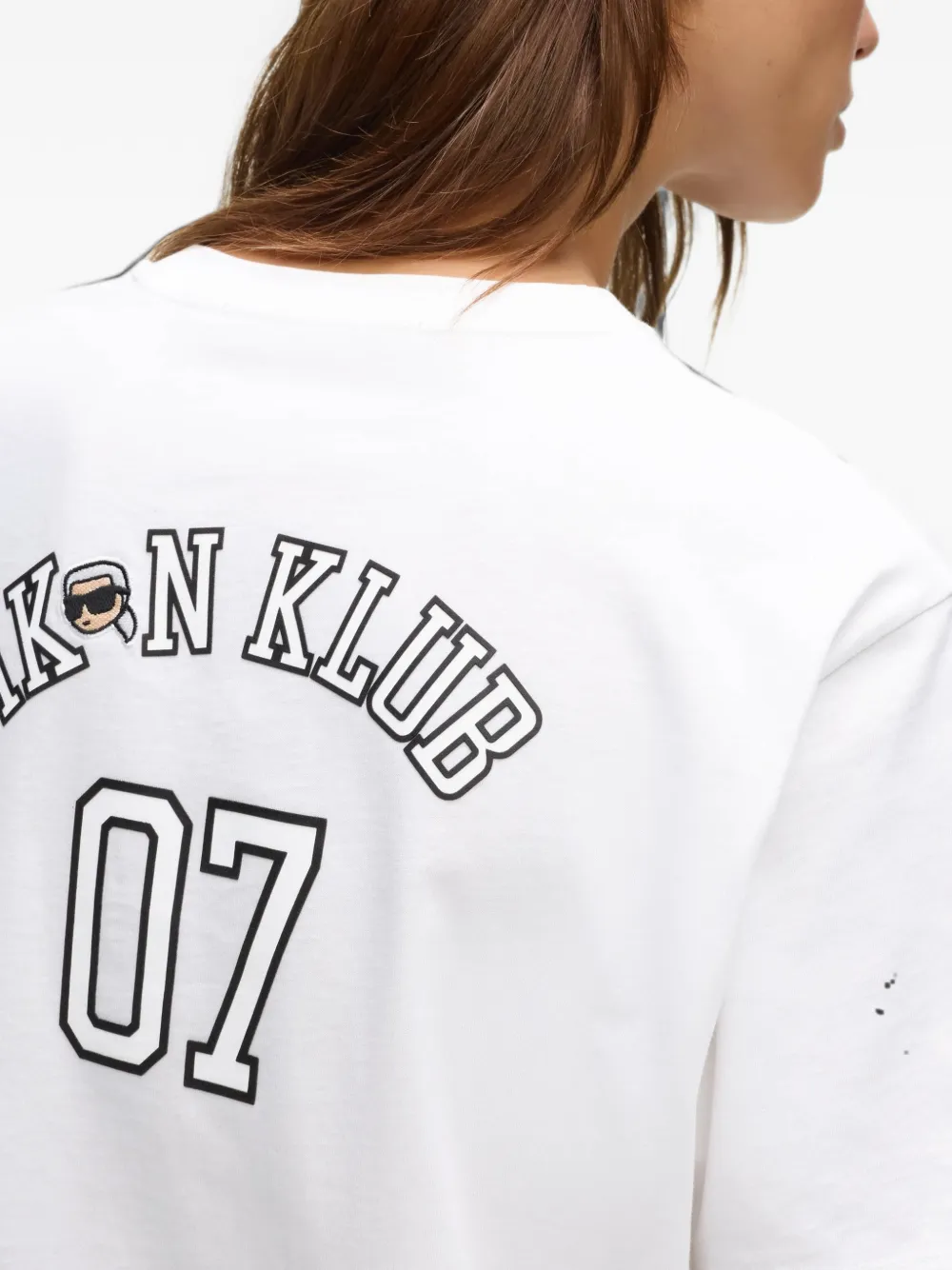 Karl Lagerfeld Ikon Klub T-shirt Wit