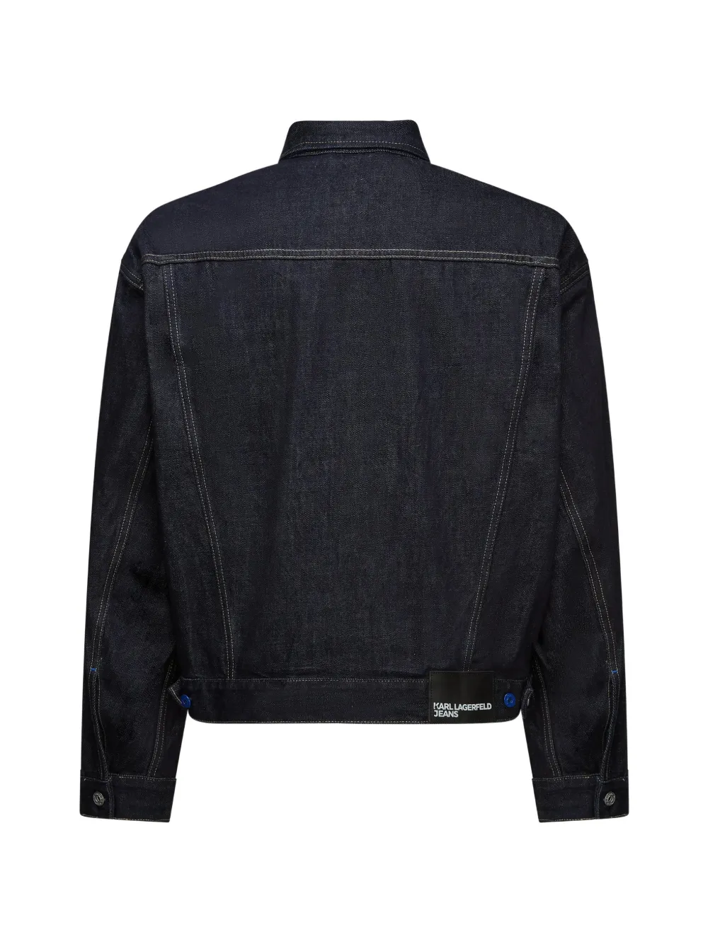 Karl Lagerfeld Jeans boxy denim jacket Blauw