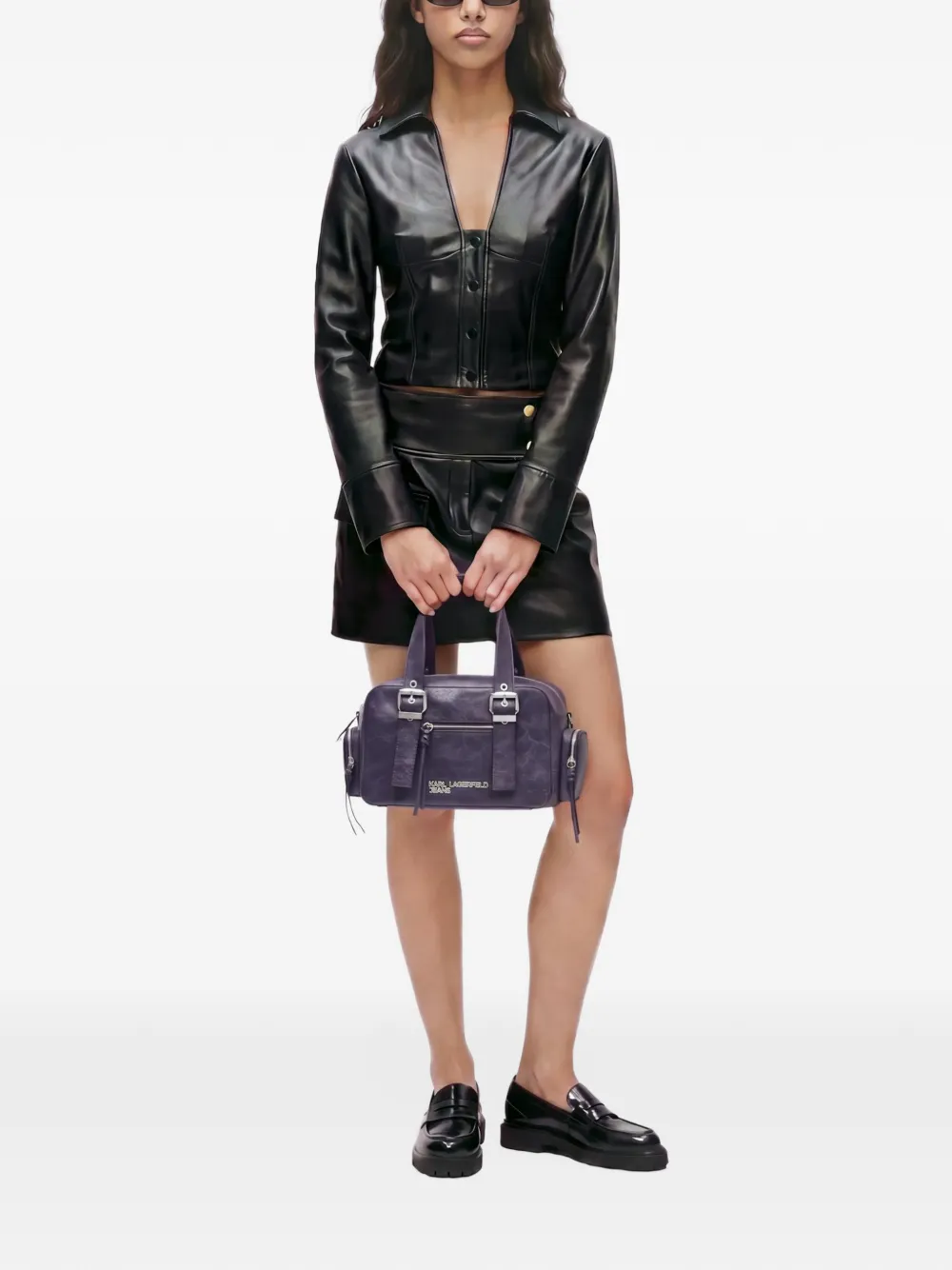 Karl Lagerfeld Jeans City tote bag Paars
