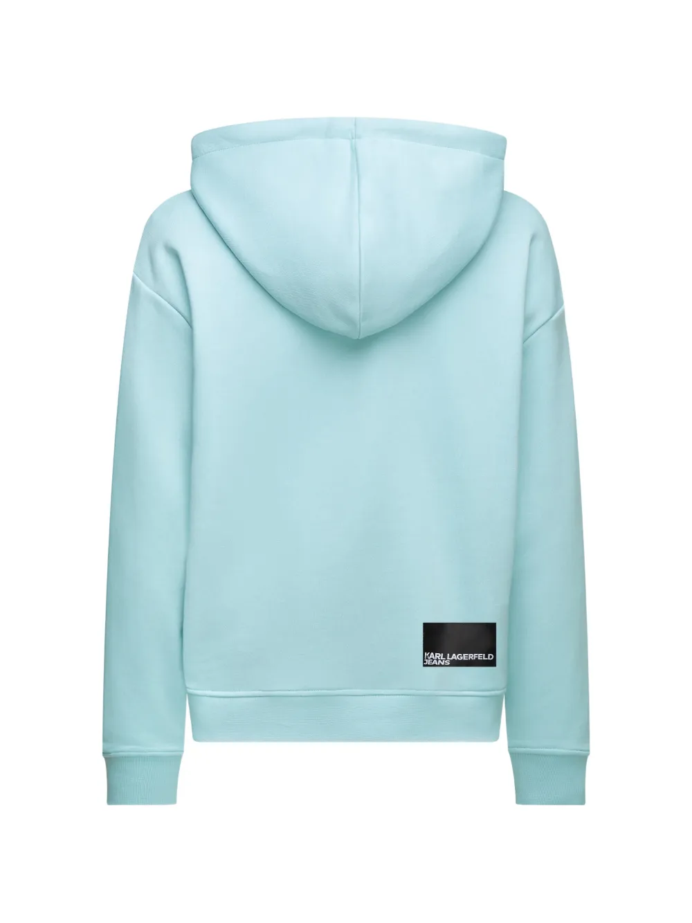 Karl Lagerfeld Jeans logo-print drawstring hoodie Blauw