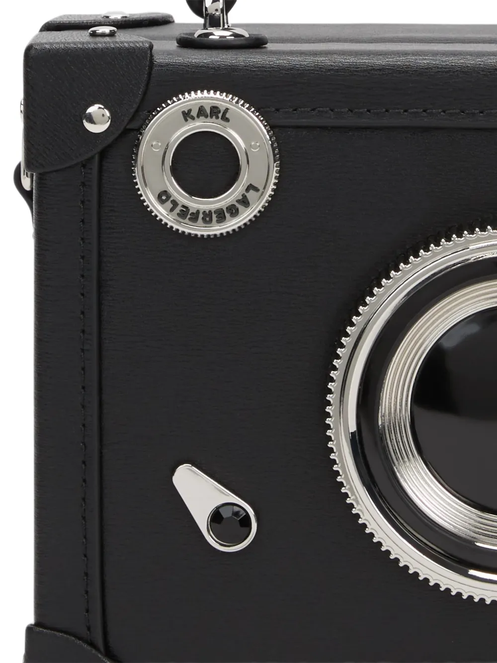 Karl Lagerfeld K Novelty trunk camera bag Zwart