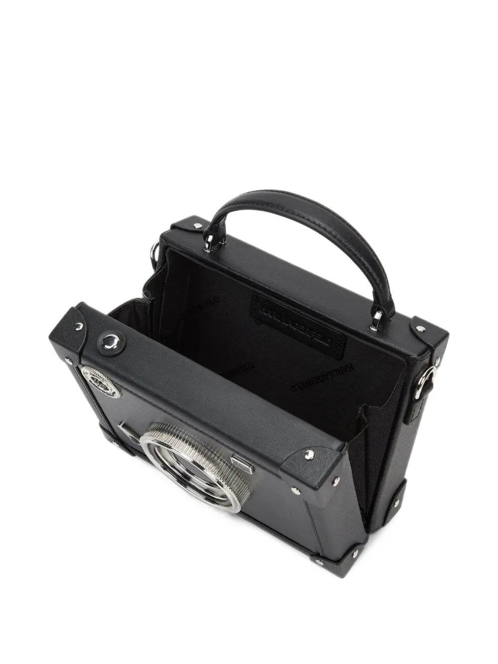 Karl Lagerfeld K Novelty trunk camera bag Zwart