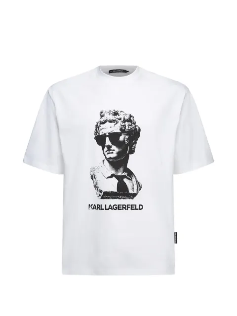 Karl Lagerfeld Rome statue-print T-shirt