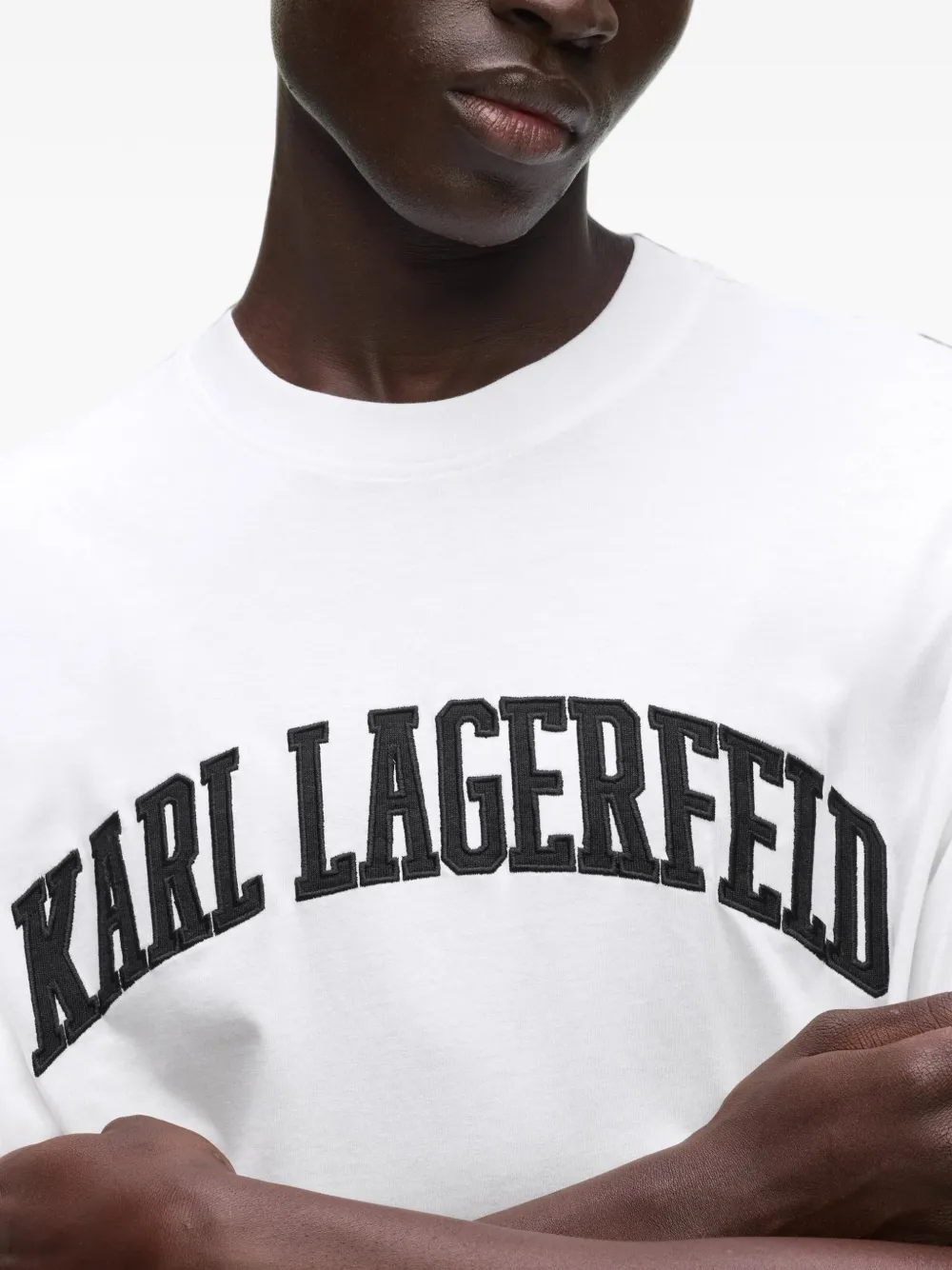 Karl Lagerfeld logo-detail relaxed-fit T-shirt Wit
