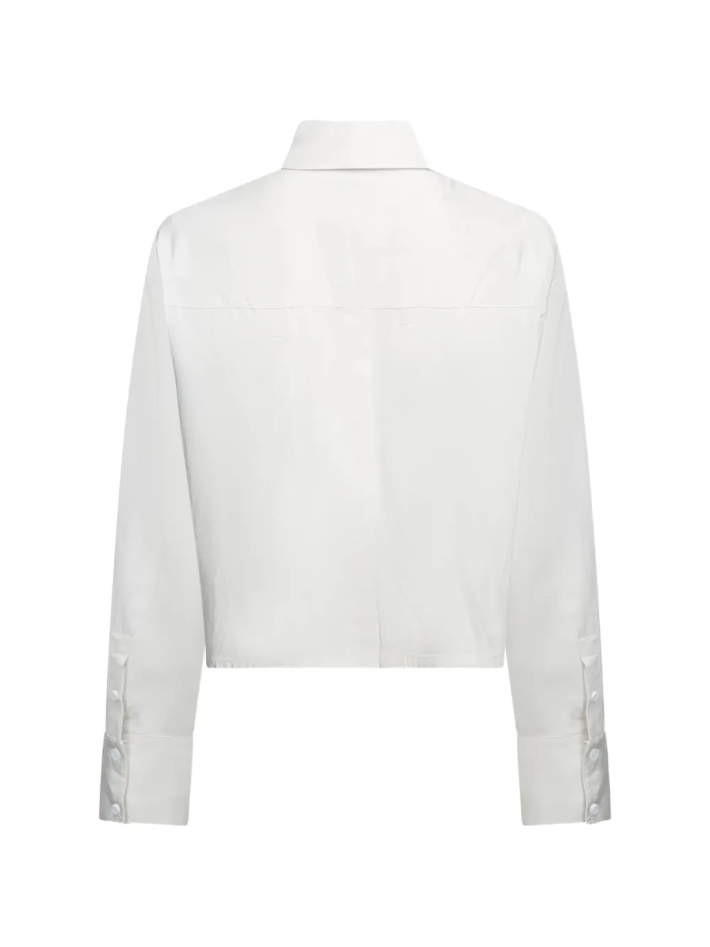 Karl Lagerfeld Jeans boxy-fit back-slit shirt Wit