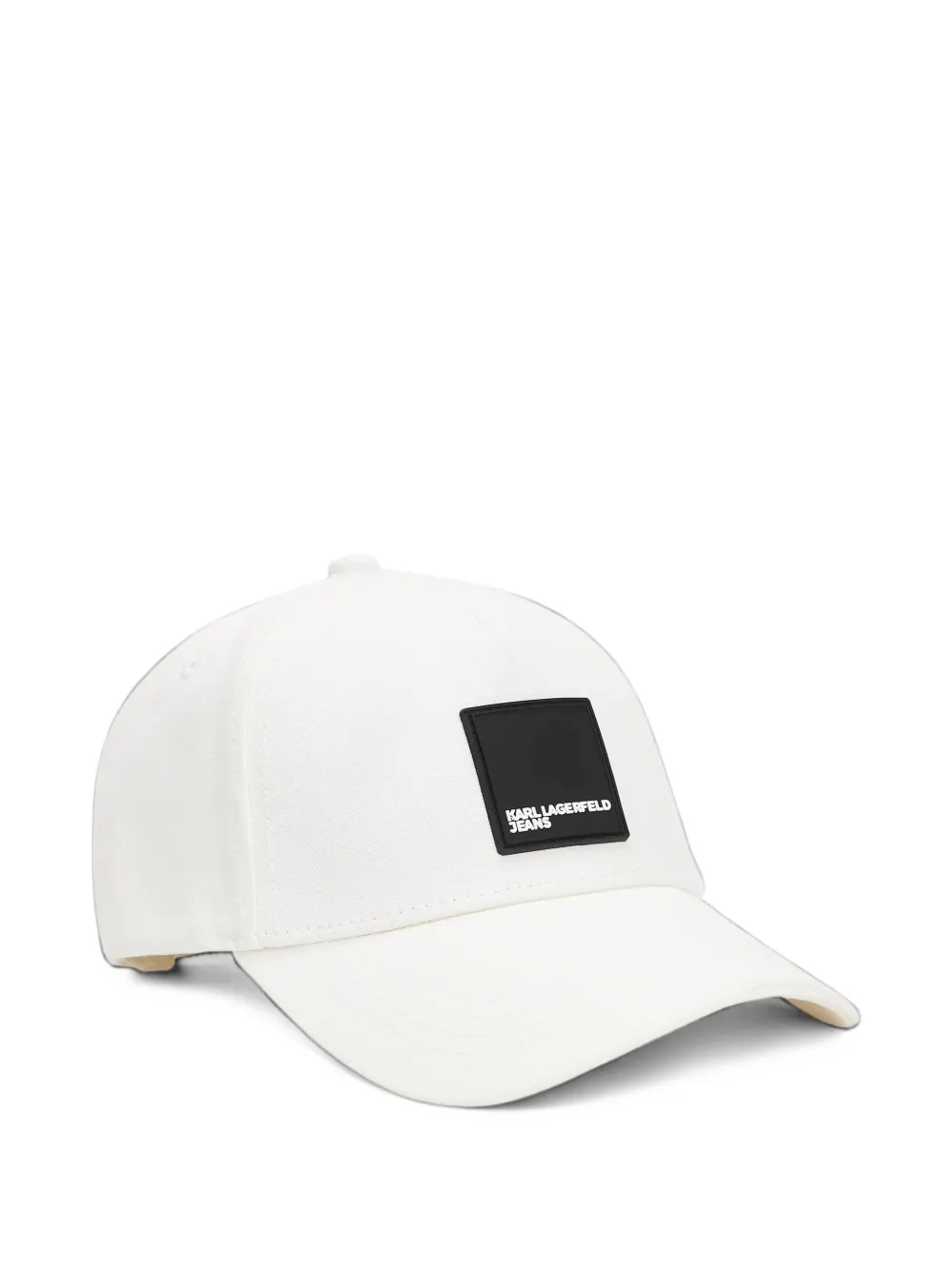 Karl Lagerfeld Jeans logo-patch cap Wit