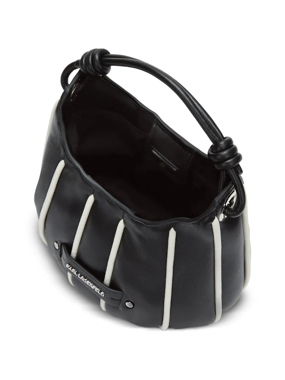 Karl Lagerfeld K Axis gestreepte shopper Zwart