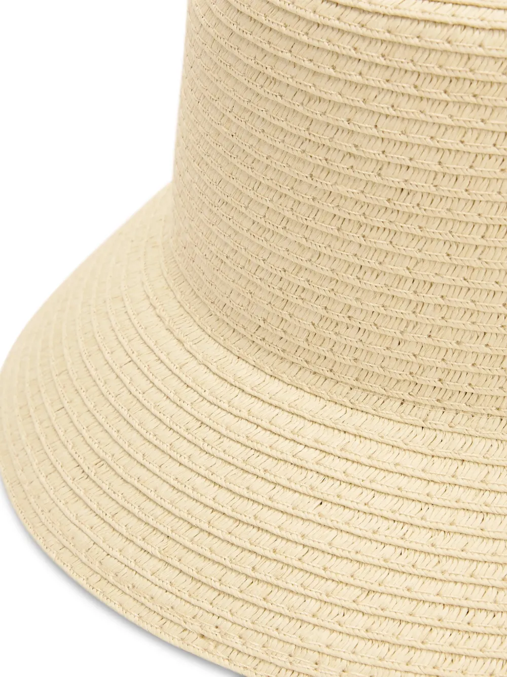 Karl Lagerfeld K Autograph raffia beach hat Beige