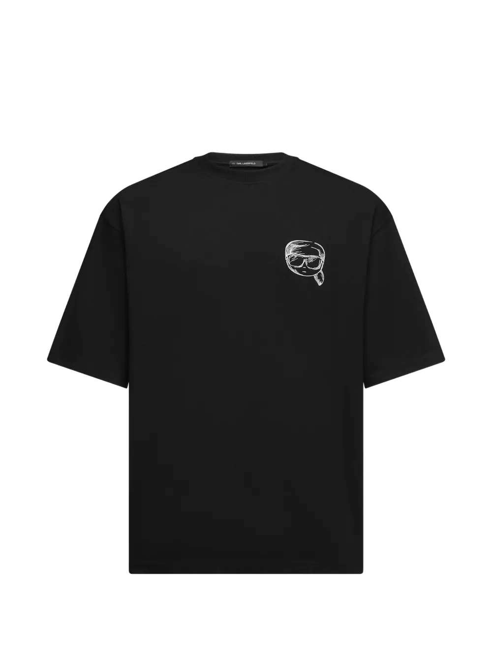 Karl Lagerfeld Ikon sketch T-shirt Zwart