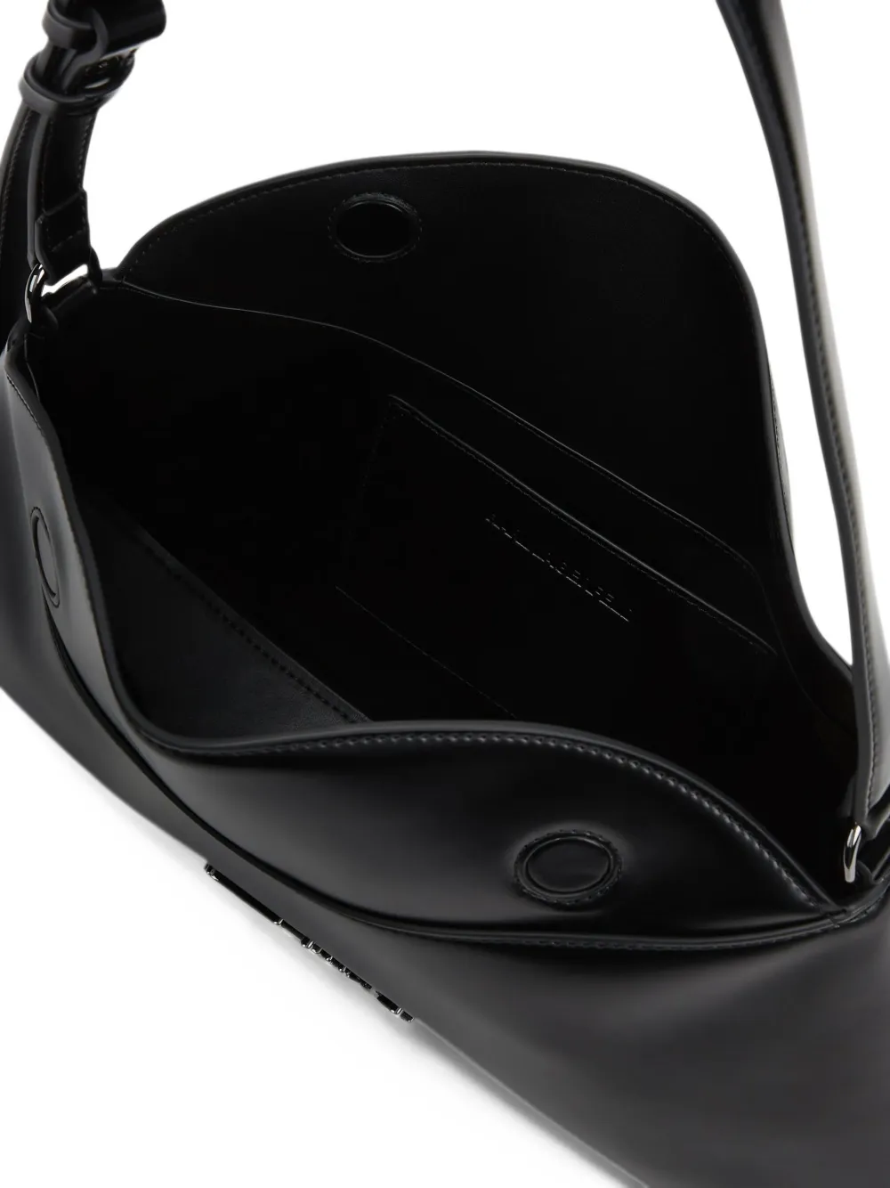 Karl Lagerfeld K Signature studs elongated shoulder bag Zwart