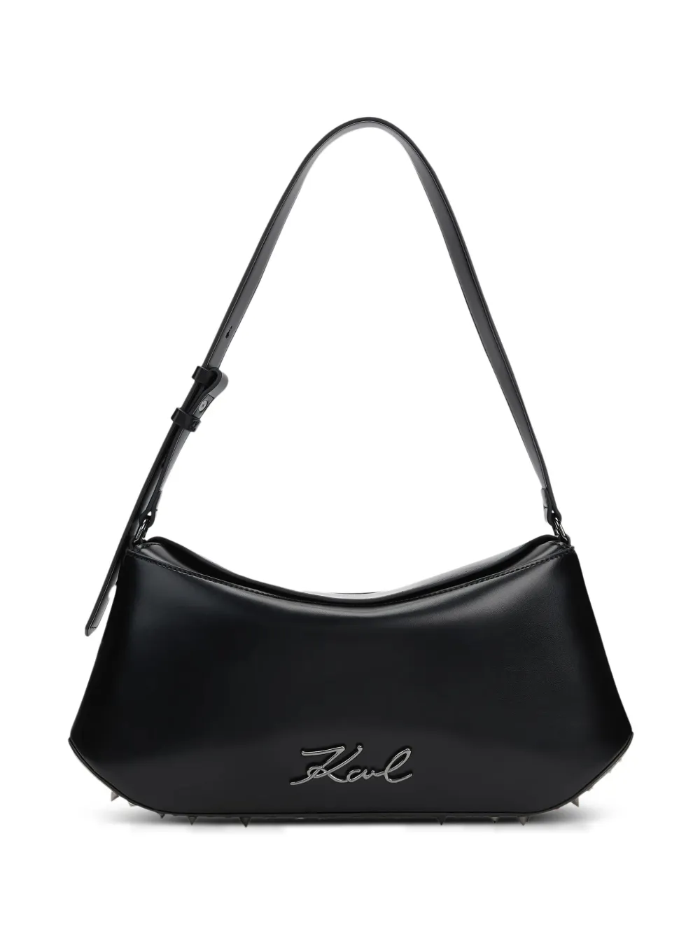 Karl Lagerfeld K/Signature studs elongated shoulder bag - Nero