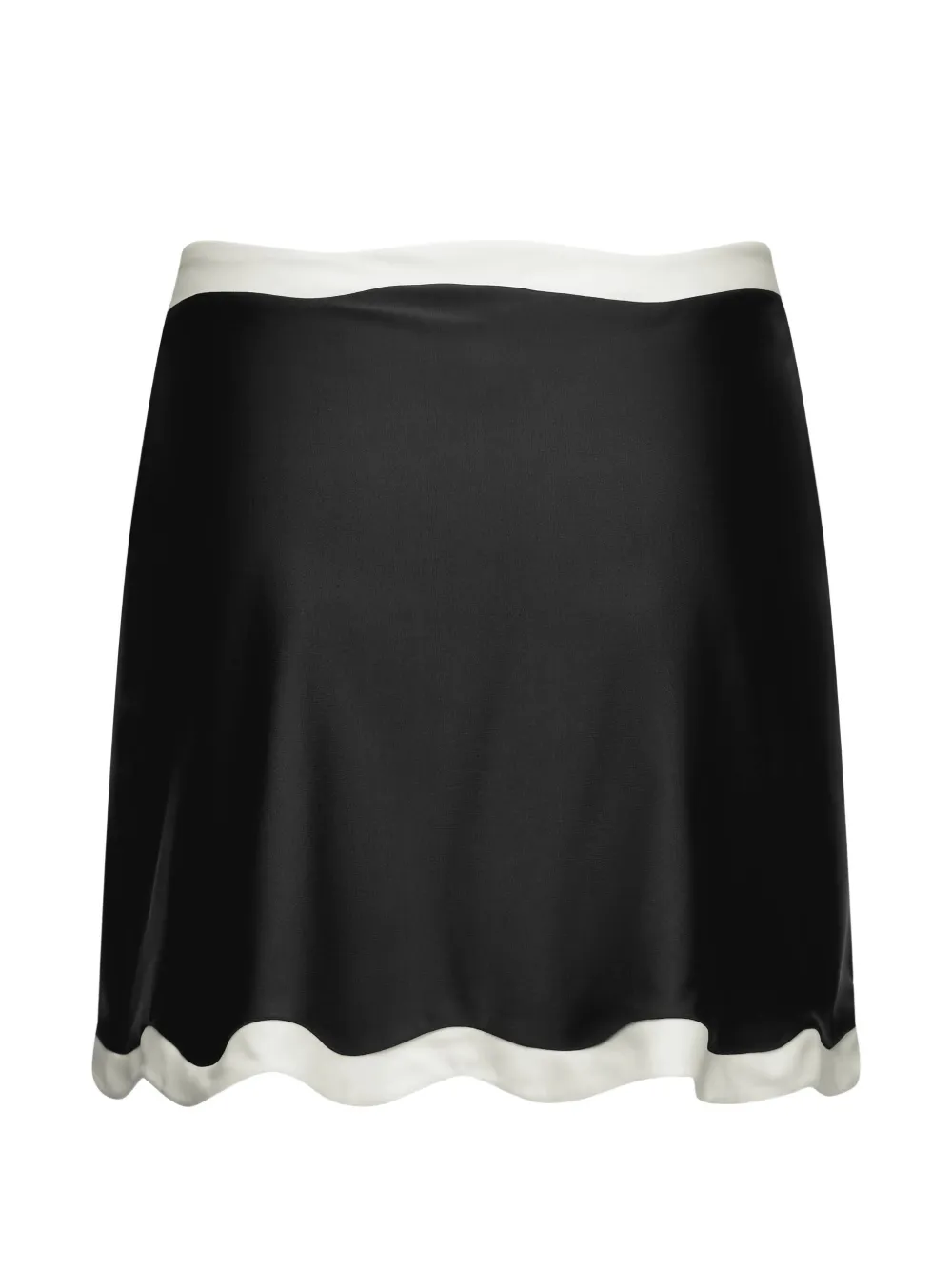 Karl Lagerfeld Signature scallop pareo Zwart